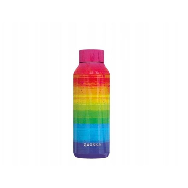 Quokka Solid - Butelka termiczna ze stali nierdzewnej 510 ml (Rainbow)