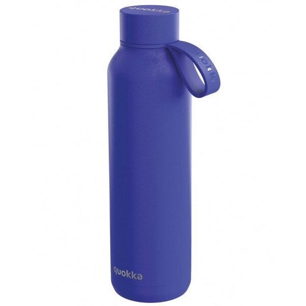 Quokka Solid With Strap - Butelka termiczna ze stali nierdzewnej 630 ml z paskiem (Dusk Blue)