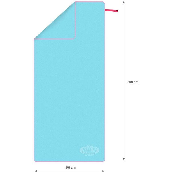 Nils Extreme NCR13 RĘCZNIK Z MIKROFIBRY 200X90 cm NILS CAMP (Niebieski)