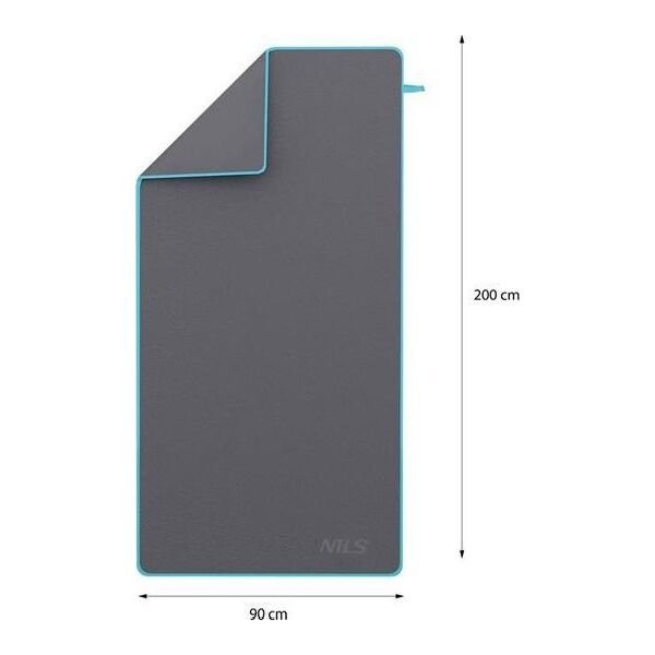 Nils Extreme NCR13 CIEMNOSZARY RĘCZNIK Z MIKROFIBRY 200x90 cm NILS