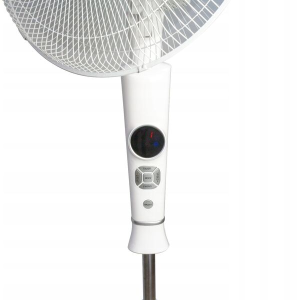 VOLTENO WENTYLATOR PODŁOGOWY BIAŁY+ PILOT+WYŚWIETLACZ 40cm