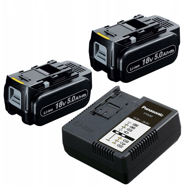 Wiertarko-wkrętarka 18V Panasinic EY74A3 + Systainer + 2x 5.0Ah + ładowarka