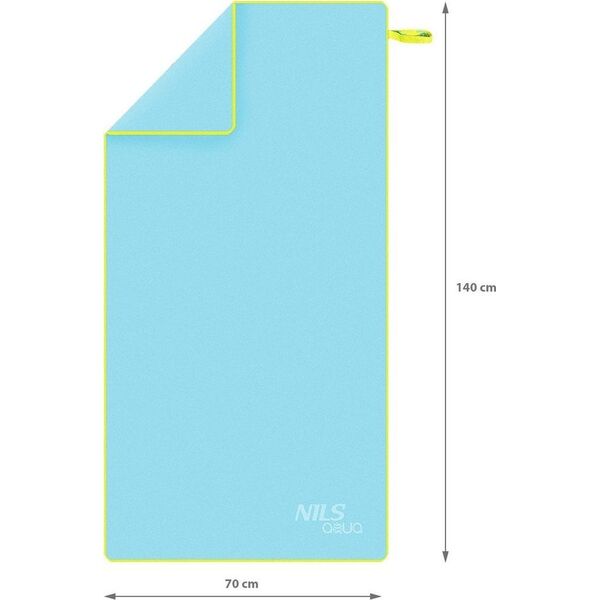 Nils Extreme Ręcznik z mikrofibry Nils Aqua NAR11 140x70 cm jasnoniebieski