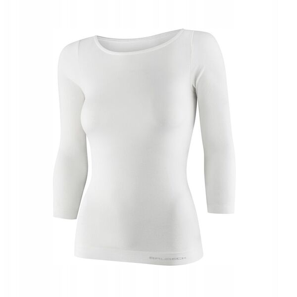 LS1628W Koszulka damska z rękawem 3/4 COMFORT MERINO kremowy XL