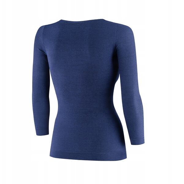 LS1628W Koszulka damska z rękawem 3/4 COMFORT MERINO granatowy M