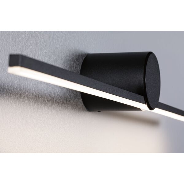 Oprawa ścienna SAVA LED nad lustro 4,2W 250lm 3000K 300mm IP44 230V czarny matowy / metal