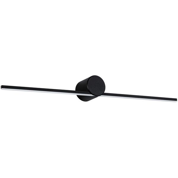 Oprawa ścienna SAVA LED nad lustro 5W 300lm 3000K 600mm IP44 230V czarny matowy / metal