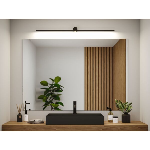 Oprawa ścienna SAVA LED nad lustro 13,5W 850lm 3000K 1200mm IP44 230V czarny matowy / metal