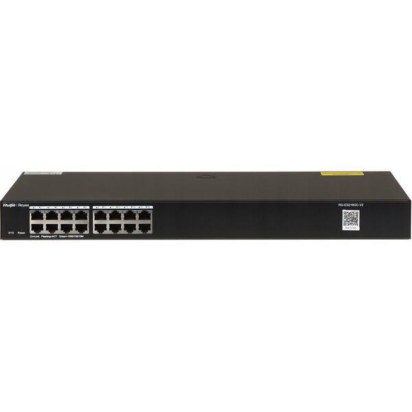 Ruijie Reyee RG-ES216GC-V2| Switch Easy Smart, 16 portów, 16xGE, Desktop, Cloud, Rack