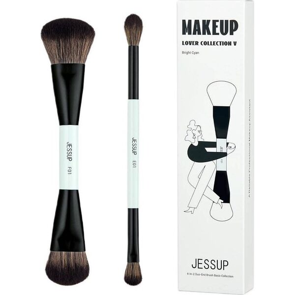 Jessup Duo-End Brush zestaw pędzli do makijażu T502 2szt.