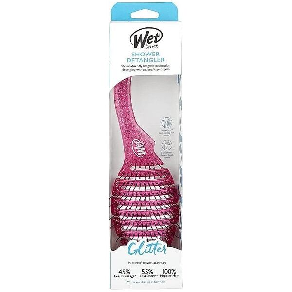 Wet Brush Szczotka do rozczesywania włosów pod prysznicem Pink Glitter