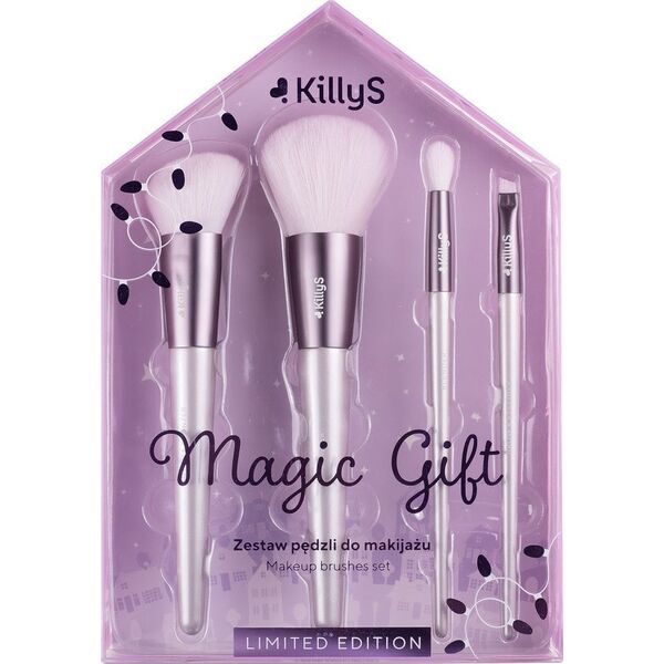 KillyS Magic Gift zestaw pędzli do makijażu 4szt.