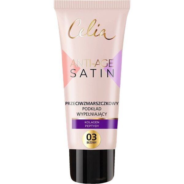 Celia Satin Anti-Age przeciwzmarszczkowy podkład wypełniający do twarzy 03 30ml