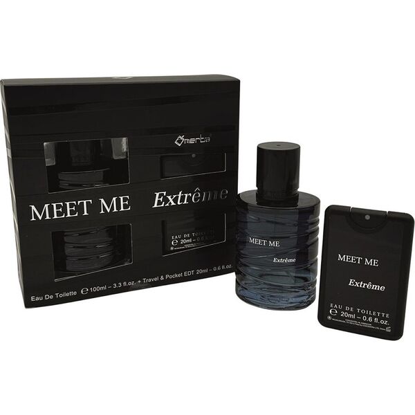Omerta Meet Me Extreme Zestaw woda toaletowa spray 100ml + woda toaletowa spray 20ml