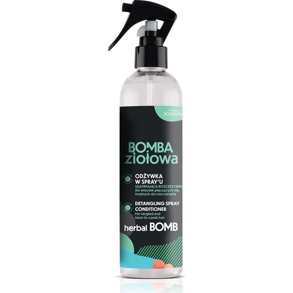 Joanna Bomba ziołowa odżywka w spray`u ułatwiająca rozczesywanie do włosów plączących się i trudnych do rozczesania 300ml