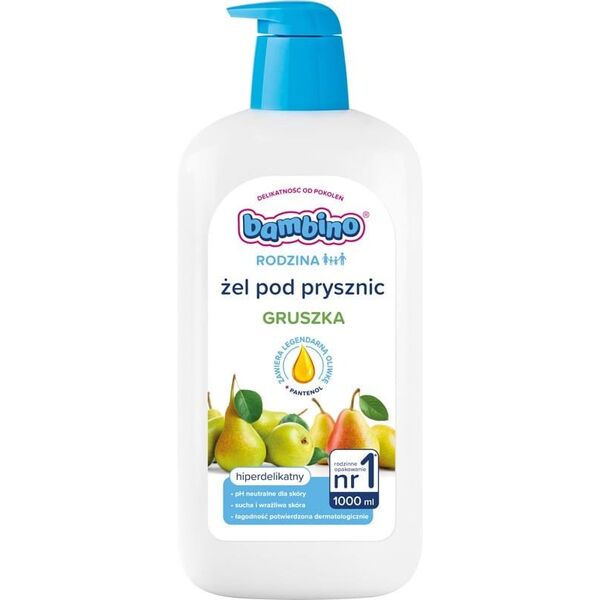 Bambino Rodzina żel pod prysznic hiperdelikatny Gruszka 1000ml