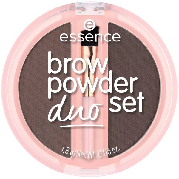 Essence Brow Powder Duo Set Puder do brwi 1.8g Dark (03)