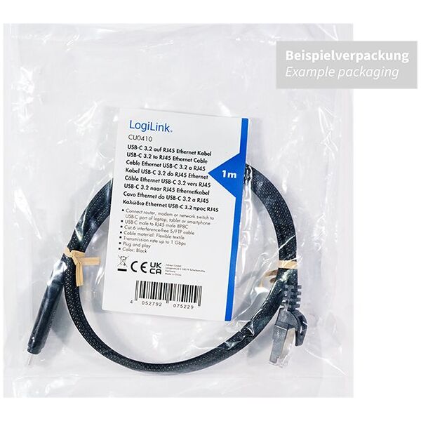 LogiLink USB 3.2 typ C - RJ45 2.0m