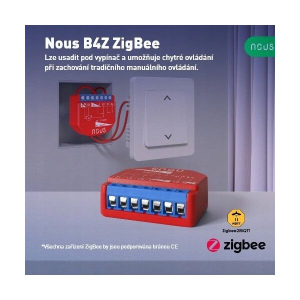 NOUS Smart Curtain Module B4Z ZigBee