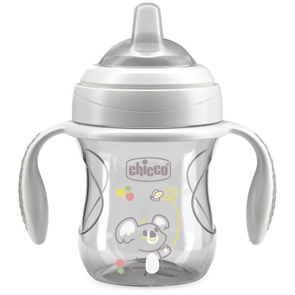 CHICCO-691135-PIERWSZY KUBEK TRENINGOWY   Z MIĘKKIM USTNIKIEM