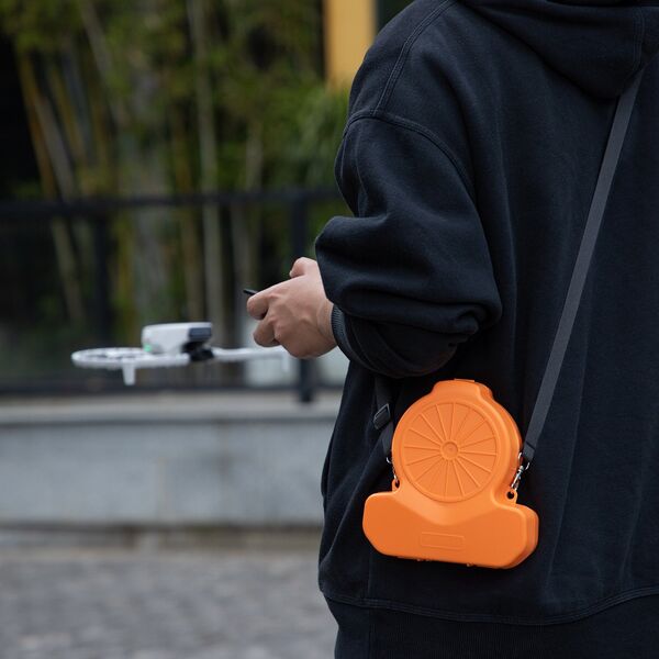 Futerał Etui Hard Case Osłona Torba Sztywna Do Drona Na Dron Dji Flip + Pas / Pomarańczowy / Fp-sn953-c