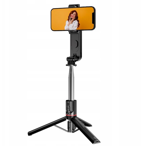 Statyw Selfie Stick Monopod + Pilot Oświetlenie Led 3w1 Na Telefon / Gopro / Selfie Lume