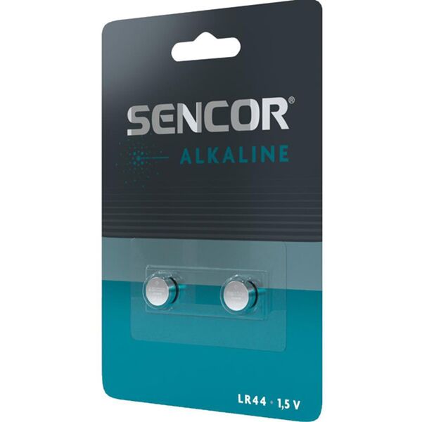 Bateria alkaliczna, LR44, LR44, 1.5V, Sencor, blistr, 2-pack