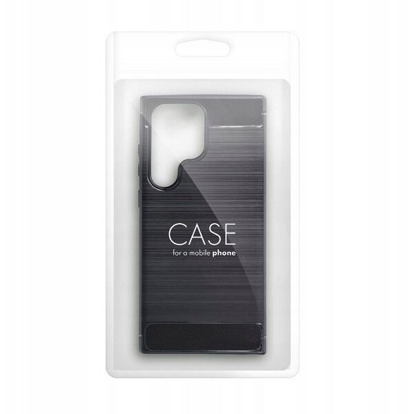 ETUI CARBON CASE DO SAMSUNG S25 ULTRA CZARNA NAKŁADKA ETUI PLECKI