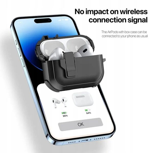 DUX DUCIS futerał PECP ochronny TPU+PC na AirPods 4 czarny