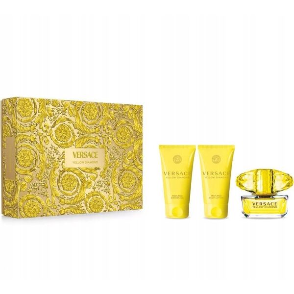 SET VERSACE Yellow Diamond EDT spray 50ml + SHOWER GEL 50ml + BODY LOTION 50ml