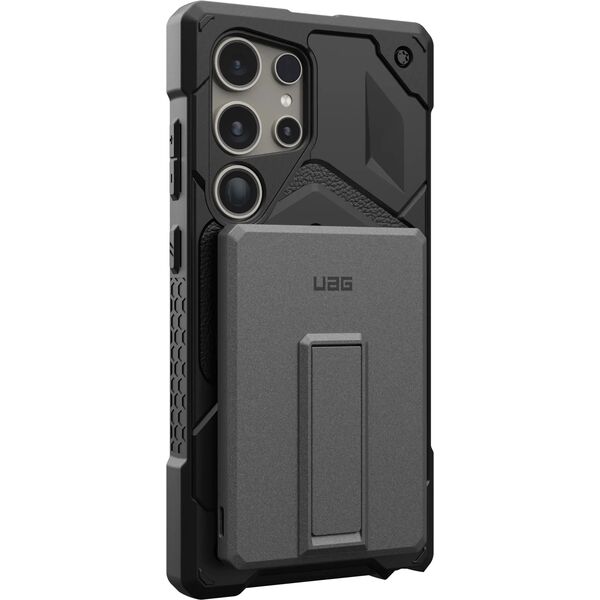 UAG Ultra Slim 5K - powerbank 5000 mAh z podstawką, ładowanie bezprzewodowe 10W, kompatybilny z MagSafe, kabel w zestawie (black/gray)