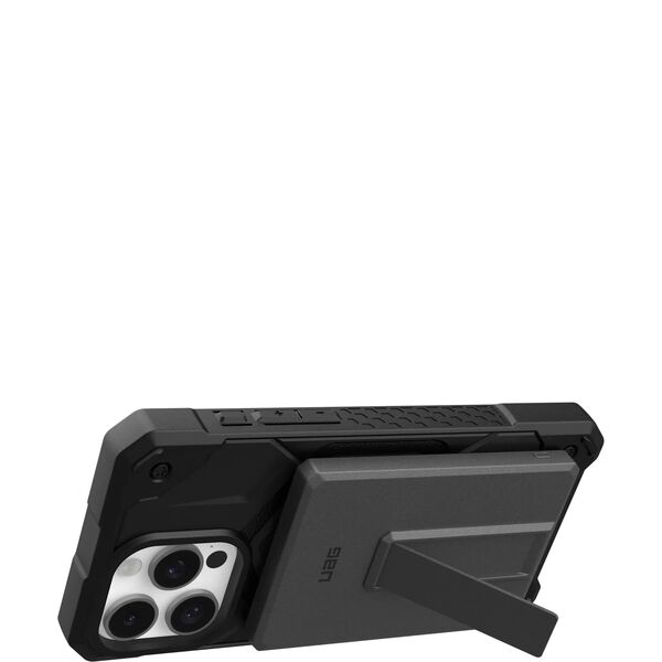 UAG Ultra Slim 5K - powerbank 5000 mAh z podstawką, ładowanie bezprzewodowe 10W, kompatybilny z MagSafe, kabel w zestawie (black/gray)