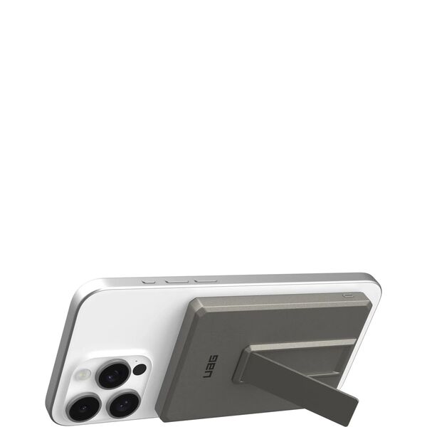 UAG Ultra Slim 5K - powerbank 5000 mAh z podstawką, ładowanie bezprzewodowe 10W, kompatybilny z MagSafe, kabel w zestawie (titanium)