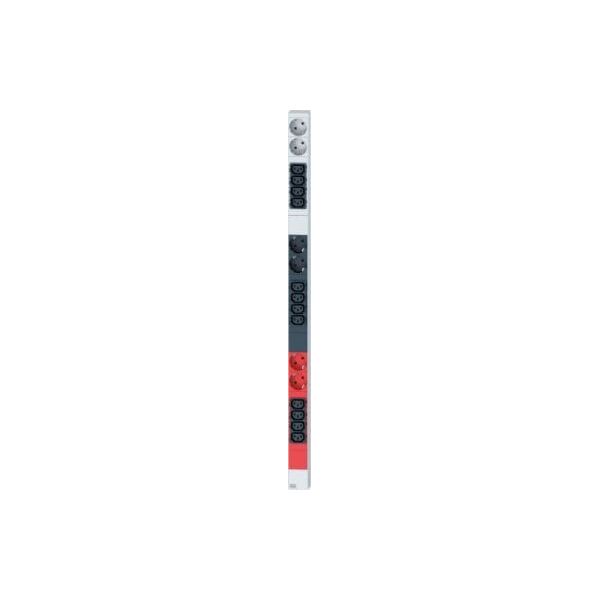 Bachmann BACHMANN IT PDU ALU 0HE 12x C13 6x styk uziemiony 3x 16A CEE czerwony