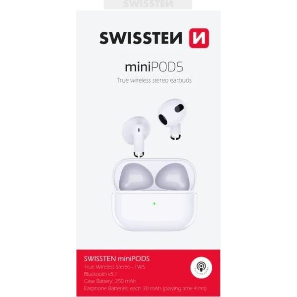 Słuchawki Sourcing Swissten TWS Mini Pods Bluetooth 5.1 Stereo Headphones with Microphone