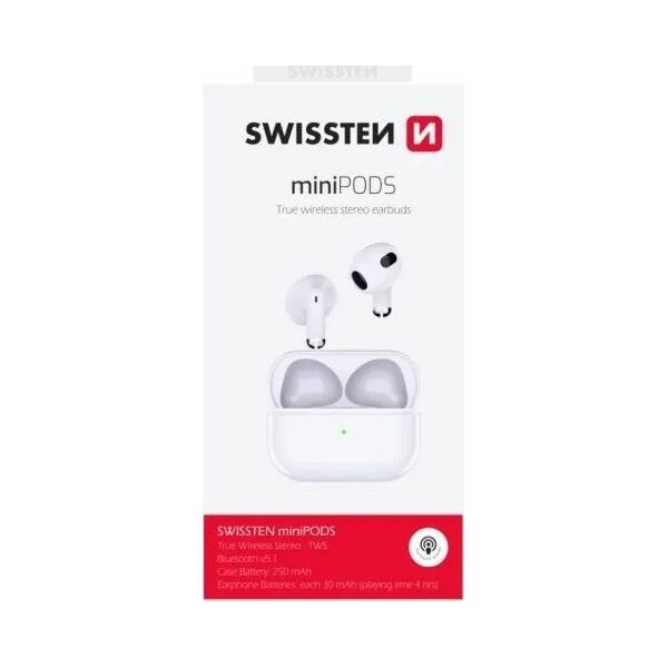 Słuchawki Sourcing Swissten TWS Mini Pods Bluetooth 5.1 Stereo Headphones with Microphone