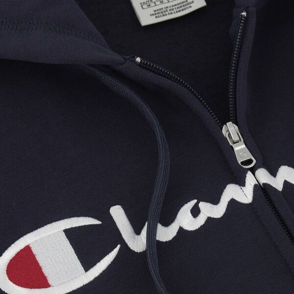 Champion Bluza męska Champion Full Zip Hoodie granatowa 220255 BS501 M