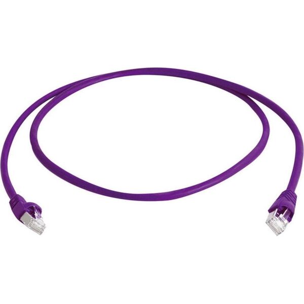 Telegaertner Telegärtner Telegartner MP8 FS 500 - Patch- Cable - RJ- 45 (M) - RJ- 45 (M) - 25cm - SFTP - CAT 6a - violet (L00000A0237)