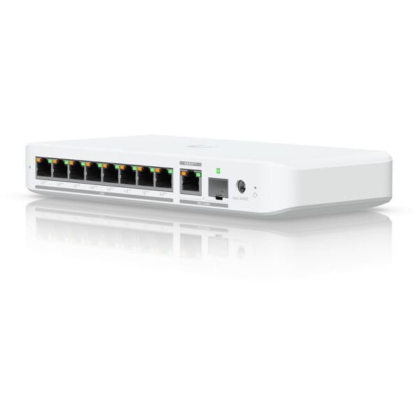Ubiquiti UniFi Flex 2.5G PoE Zarządzany L2 2.5G Ethernet (100/1000/2500) Obsługa PoE Montaż na biurku/ścianie Biały