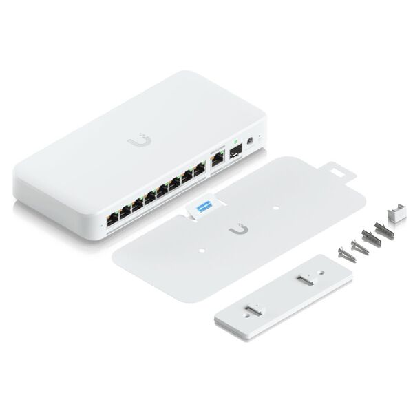 Ubiquiti UniFi Flex 2.5G PoE Zarządzany L2 2.5G Ethernet (100/1000/2500) Obsługa PoE Montaż na biurku/ścianie Biały