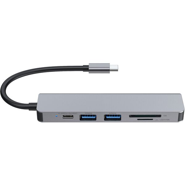 CONCEPTRONIC Dock USB-C->HDMI,2xUSB-A,SD/TF,100WPD,+ 15cm gr