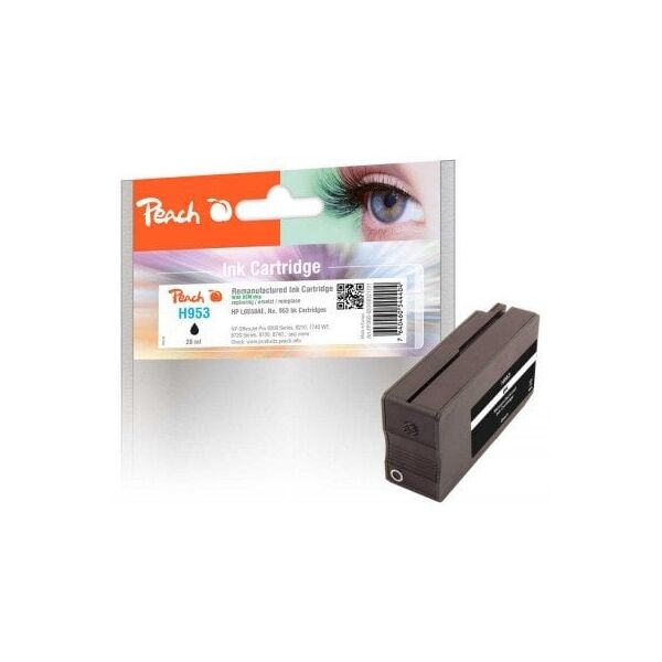 Peach Patrone HP Nr.953 black mit OEM Chip remanufactured