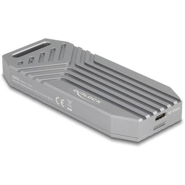 DELOCK M.2 NVMe SSD Gehäuse USB 40 Gbps - werkzeugfrei