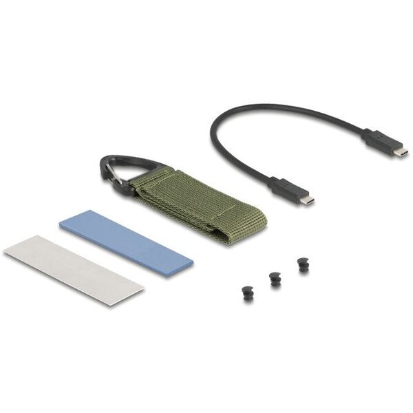 DELOCK M.2 NVMe SSD Gehäuse USB 40 Gbps - werkzeugfrei