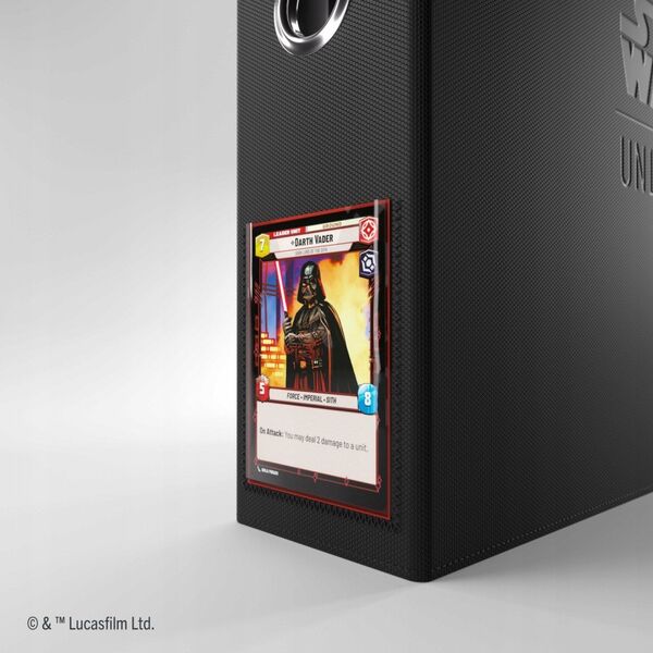 Gamegenic: Star Wars Unlimited Card Game - Premium Cardport XL - Slipcase Ring Binder 24-Pocket - Black