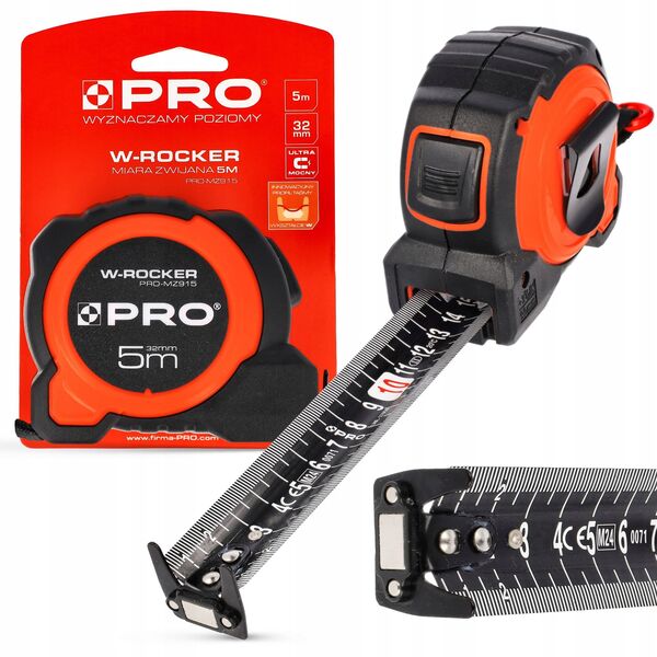 MIARA ZWIJANA W-ROCKER 32MM 5M