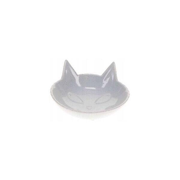DUVO+ MISKA CERAMICZNA DLA KOTA 175ml     JASNOSZARA 14x14x6.5cm  15508