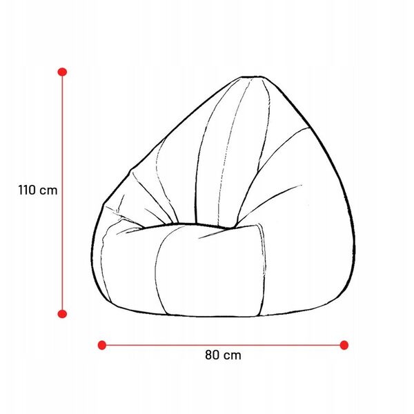 Pufa dla dziecka Diablo Chairs, zielona Craft Edition