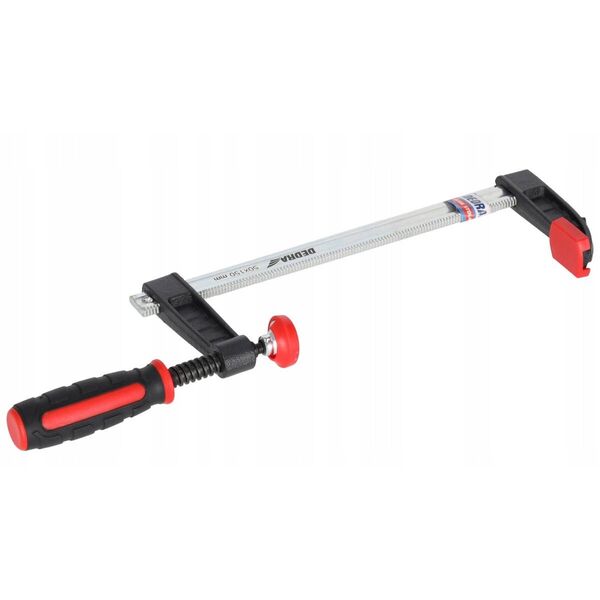 Ścisk stolarski F 300x120mm, 2-materiałowa rękojeść