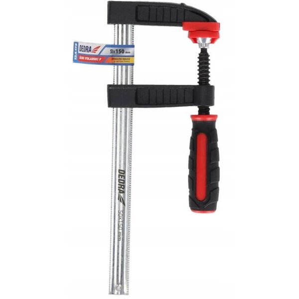 Ścisk stolarski F 300x80mm, 2-materiałowa rękojeść